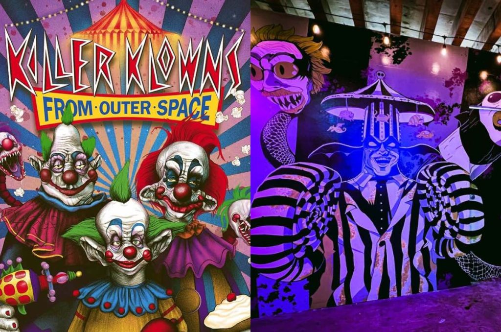 Payasos Asesinos del Espacio Exterior Halloween evento fans La Extraña Pizza Centro Histórico CDMX