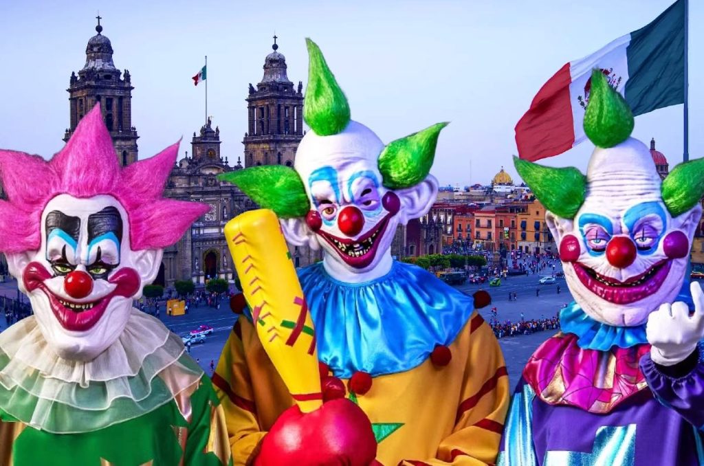 Payasos Asesinos del Espacio Exterior Halloween evento fans La Extraña Pizza Centro Histórico CDMX