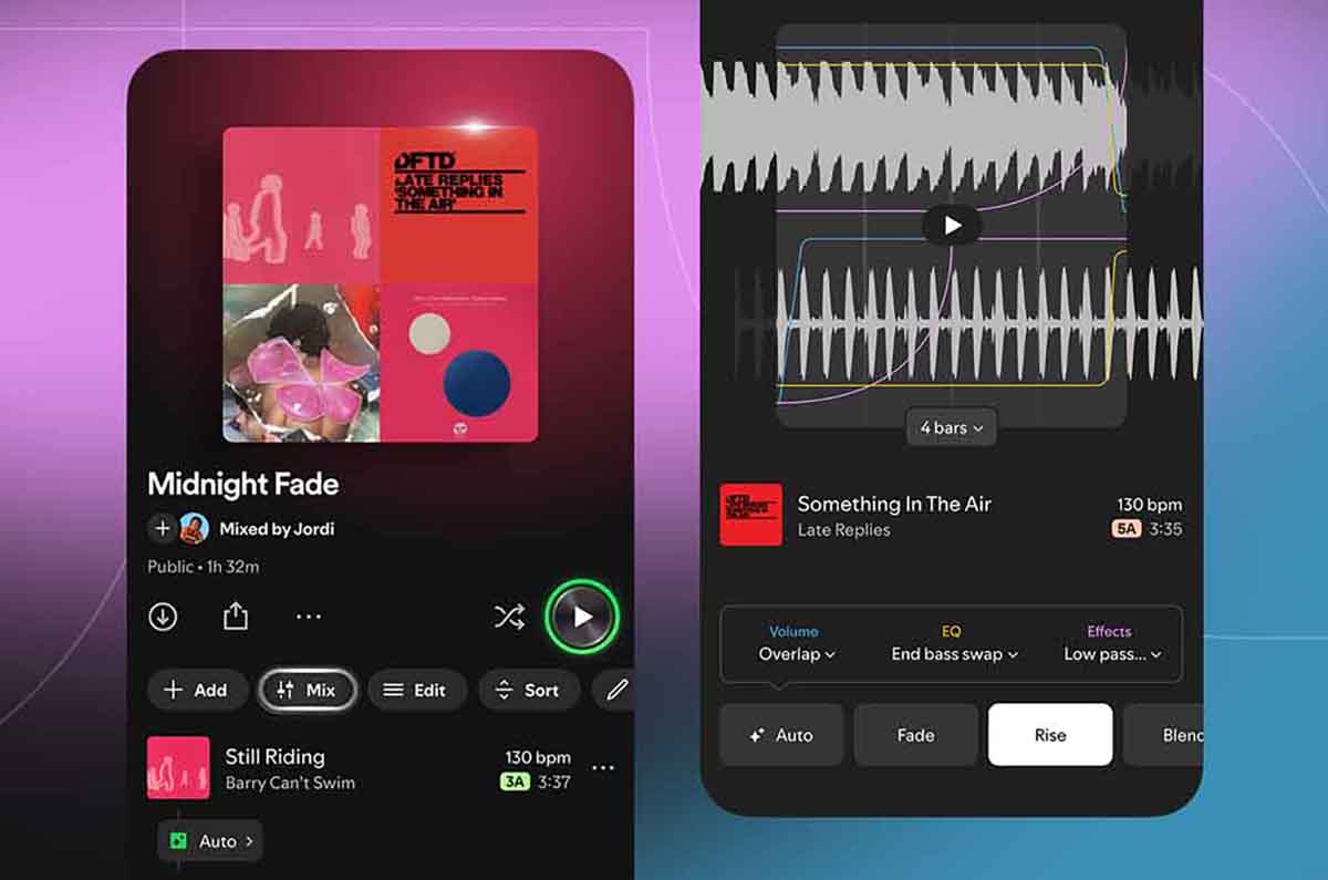 Crea la playlist perfecta: Spotify se renueva con transiciones personalizadas