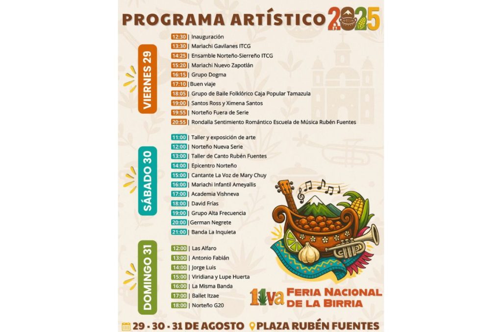 Disfruta de la Feria Nacional de la Birria en Ciudad Guzmán 0
