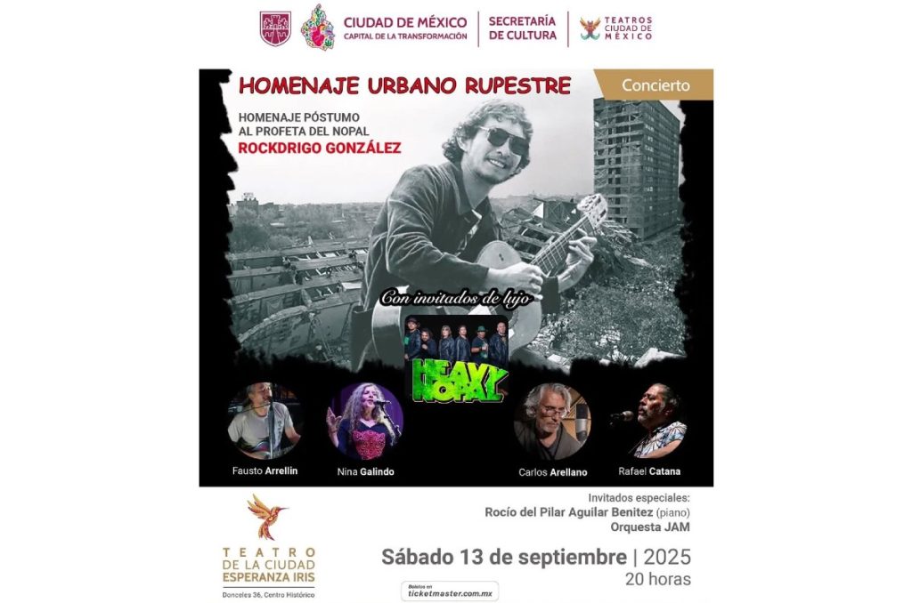 Rockdrigo González tributo concierto homenaje en el Teatro de la Ciudad CDMX 40 aniversario muerte