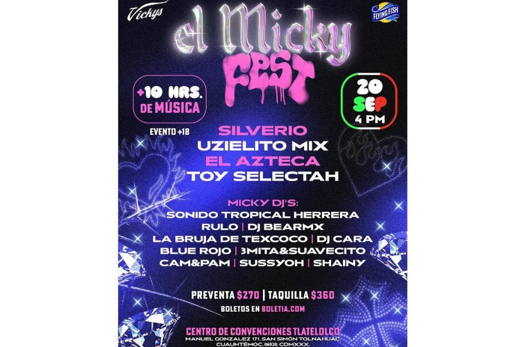 Silverio fiestas patrias eventos CDMX Día de la Independencia 2025 El Mickey Tlatelolco