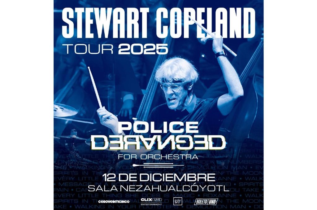 ¡Stewart Copeland, baterista de The Police, dará concierto en CU!