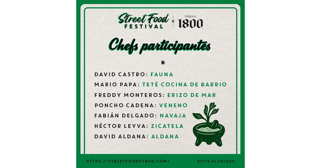 Segunda Edición del Street Food Festival x Tequila 1800