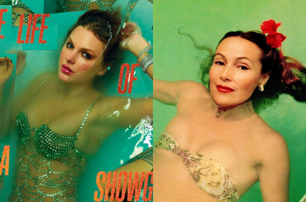 Taylor Swift The Life of a Showgirl portada foto plagio y comparación Dolores del Río