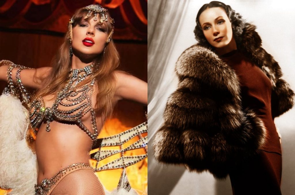 Taylor Swift The Life of a Showgirl portada foto plagio y comparación Dolores del Río