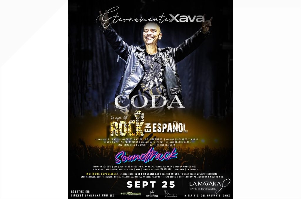 Xava Drago Coda cantante concierto tributo La Maraka CDMX 2025