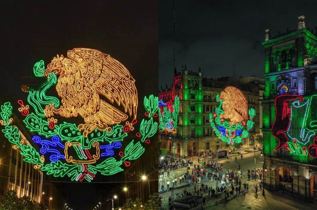 Alumbrado Zócalo CDMX 2025 15 de septiembre Día de la Independencia fiestas patrias