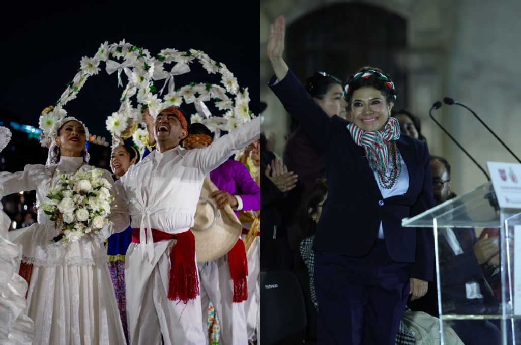 Alumbrado Zócalo CDMX 2025 15 de septiembre Día de la Independencia fiestas patrias