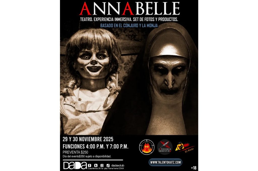 Annabelle experiencia de terror de El Conjuro Halloween CDMX 2025