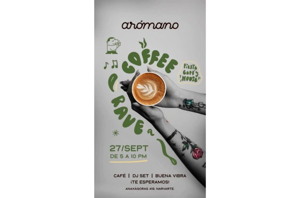 Coffee Rave en Arómano: este 27 de septiembre ¡ENTRADA LIBRE!