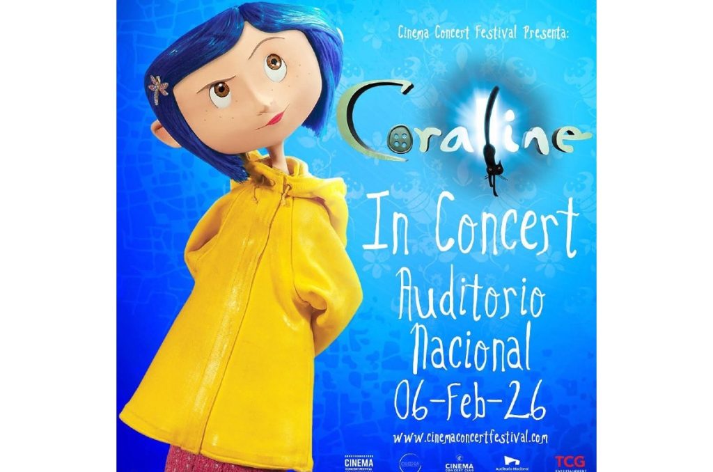Coraline y la Puerta Secreta película concierto sinfónico Auditorio Nacional CDMX 2026