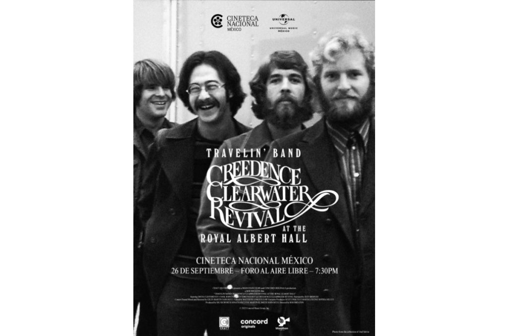Creedence Clearwater Revival México proyección documental gratis cartelera Cineteca Nacional Foro Al Aire Libre