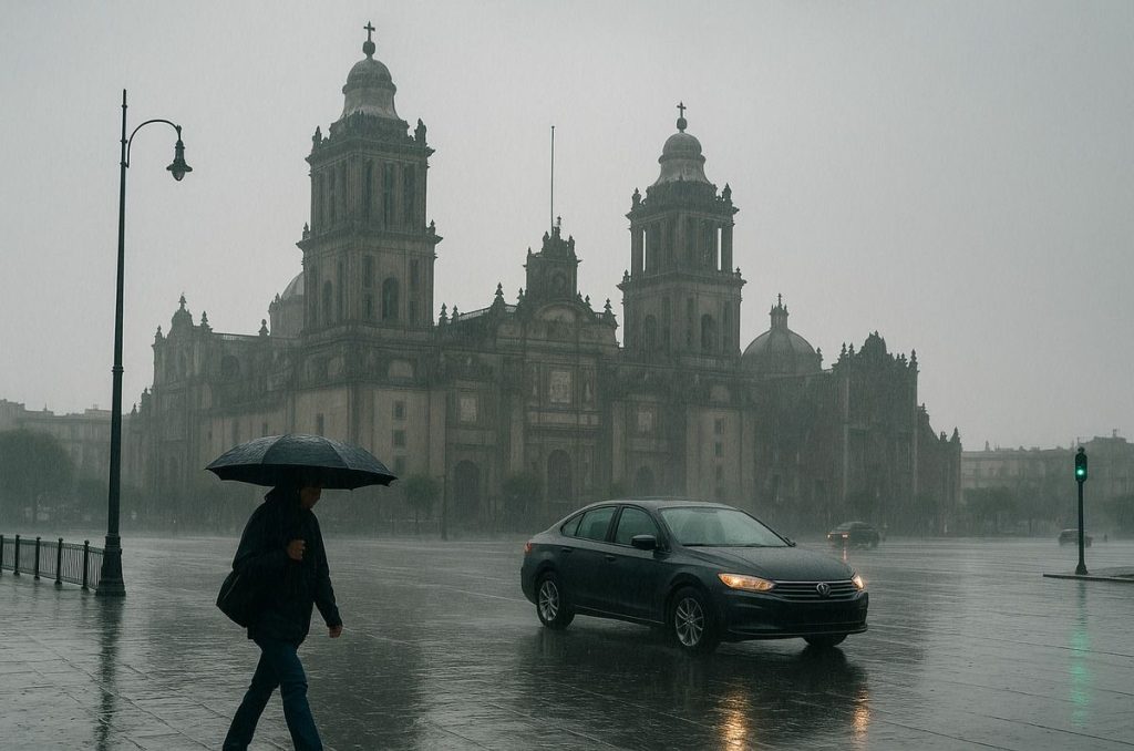 Fuertes lluvias en CDMX