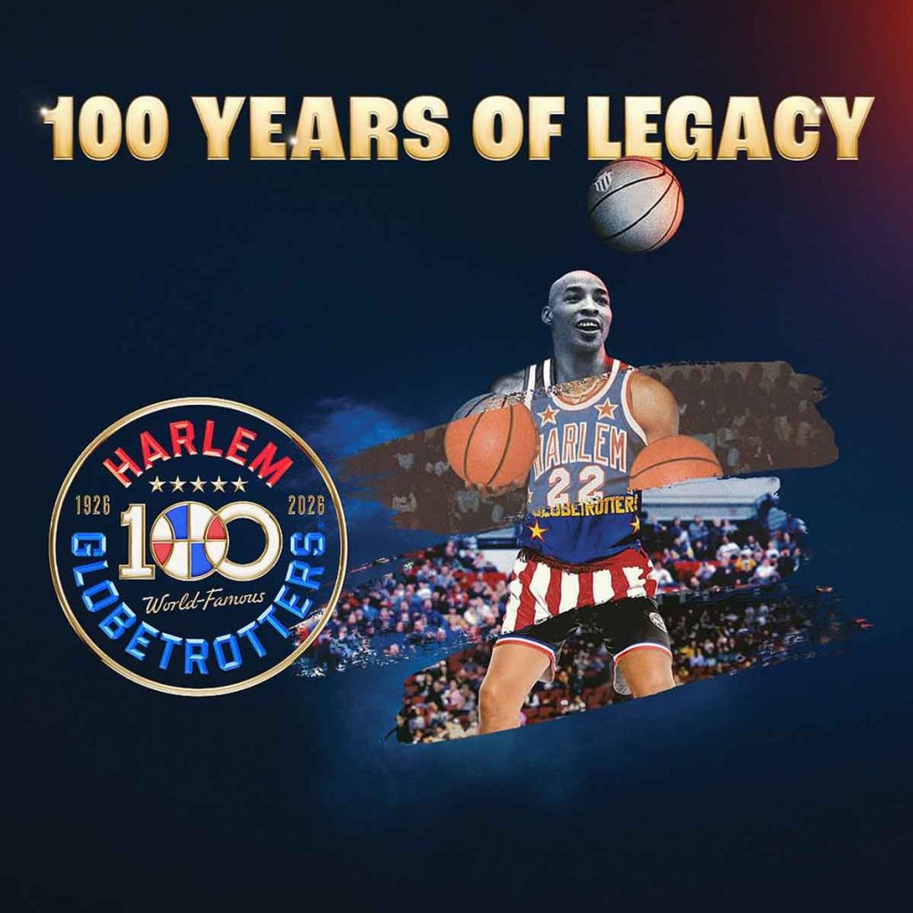 Los Harlem Globetrotters llegan a México con su Gira del Centenario. El equipo se presentará en la Arena CDMX, Guadalajara y Monterrey.