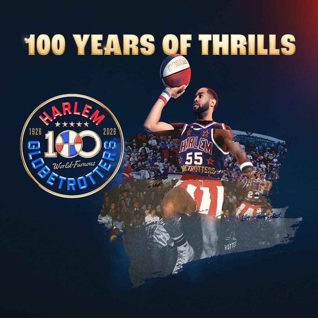 Los Harlem Globetrotters llegan a México con su Gira del Centenario. El equipo se presentará en la Arena CDMX, Guadalajara y Monterrey.