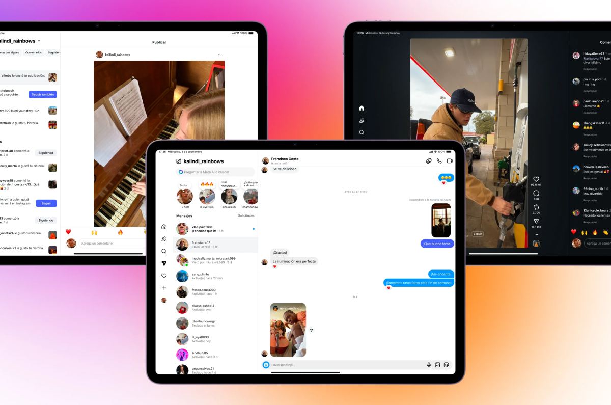 Tus reels en pantalla grande: Instagram llega a iPad