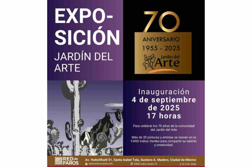 Expo colectiva “Jardín del arte”: más de 30 artistas en el Faro Indios Verdes