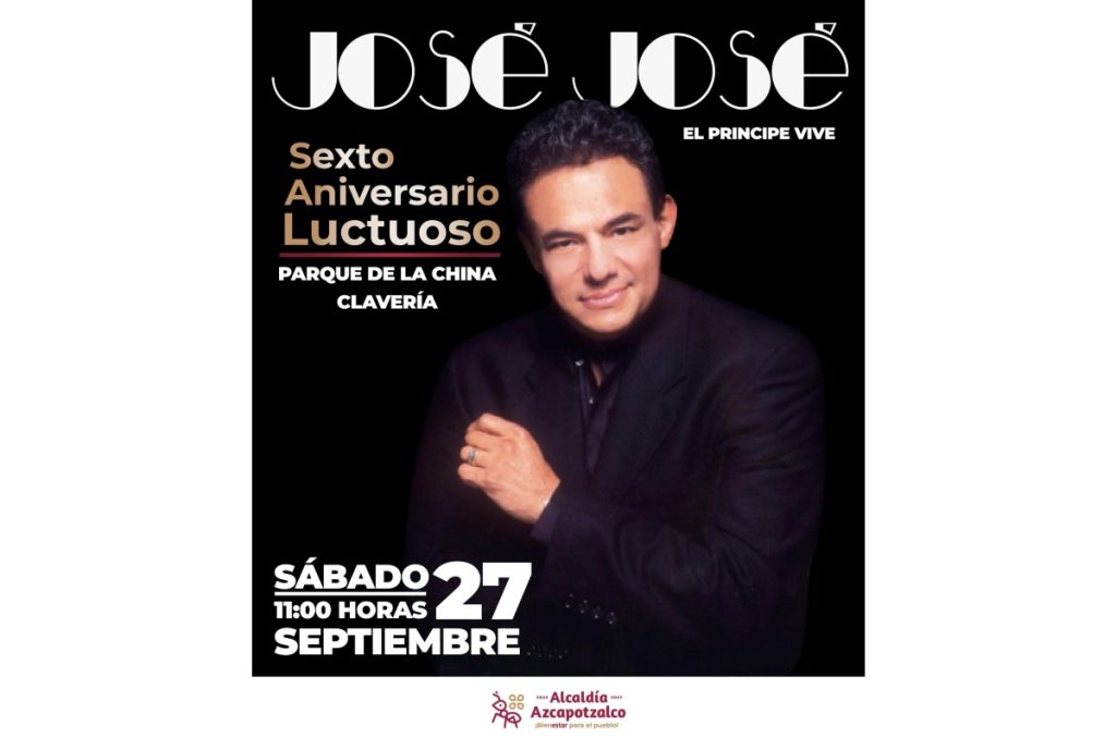 José José tributo gratis Parque de La China Clavería Azcapotzalco CDMX