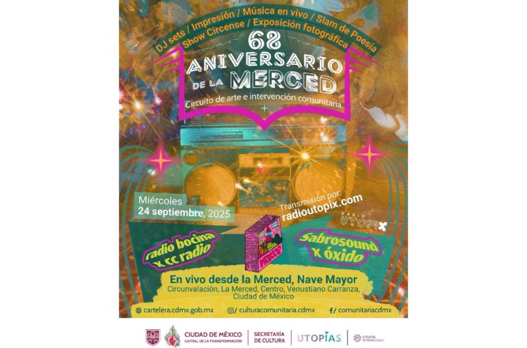 La Merced mercado 68 aniversario show de sonideros y música gratis CDMX