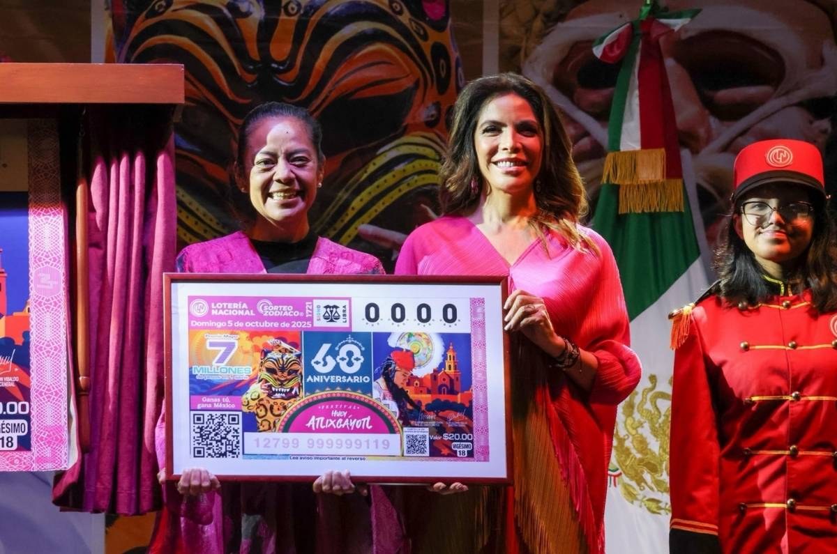 Lotería Nacional celebra el Huey Atlixcáyotl con un billete conmemorativo