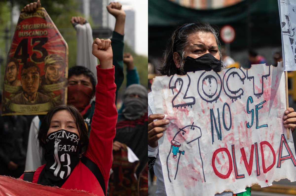 Marchas en CDMX: así serán las de Ayotzinapa y 2 de octubre