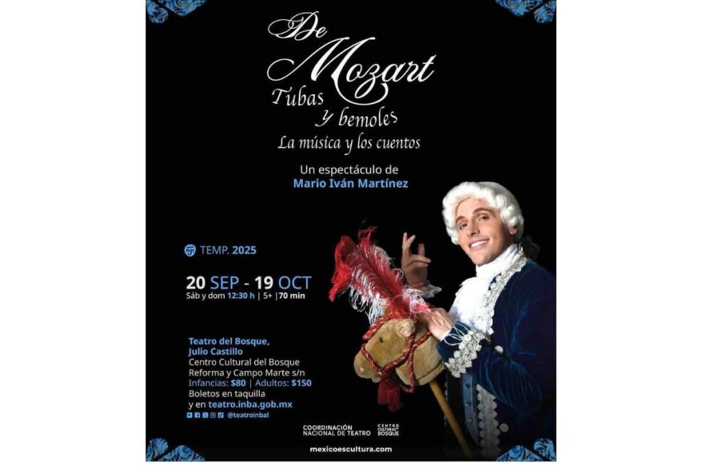 De Mozart, tubas y bemoles: Mario Iván Martínez estrena espectáculo infantil en septiembre