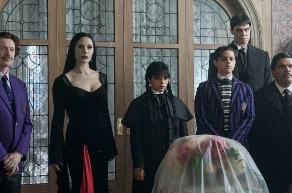 Familia Addams y director Dort