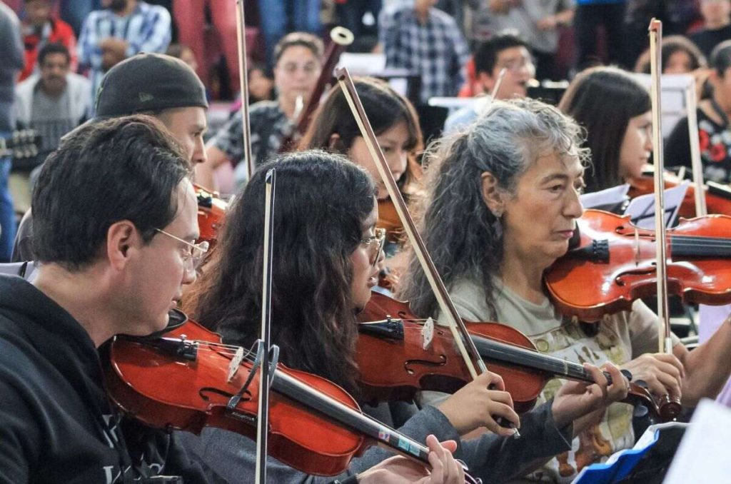 Concierto de la Orquesta Monumental Metropolitana en el Zócalo