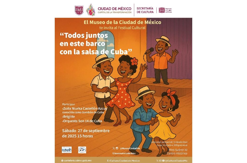 Salsa baile festival gratis en el Centro Histórico Museo de la CDMX