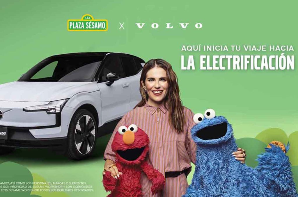 Volvo, Karla Souza y Plaza Sésamo crean una campaña educativa sobre la electrificación, seguridad y la sustentabilidad