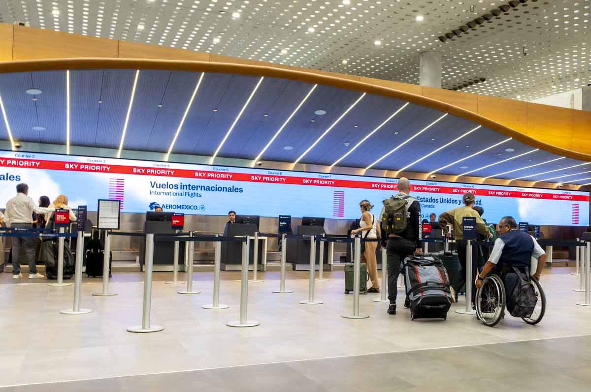 Aeroméxico estrena una nueva bahía de check-in de lujo para sus viajeros