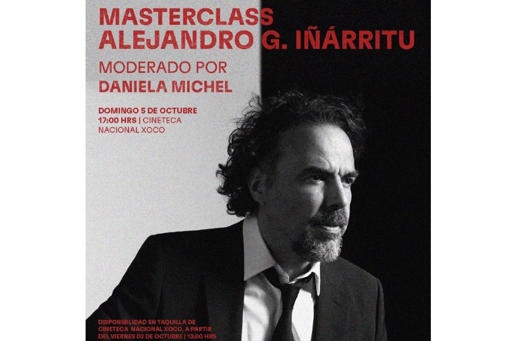 Alejandro González Iñárritu Amores Perros masterclass gratis Cineteca Nacional CDMX