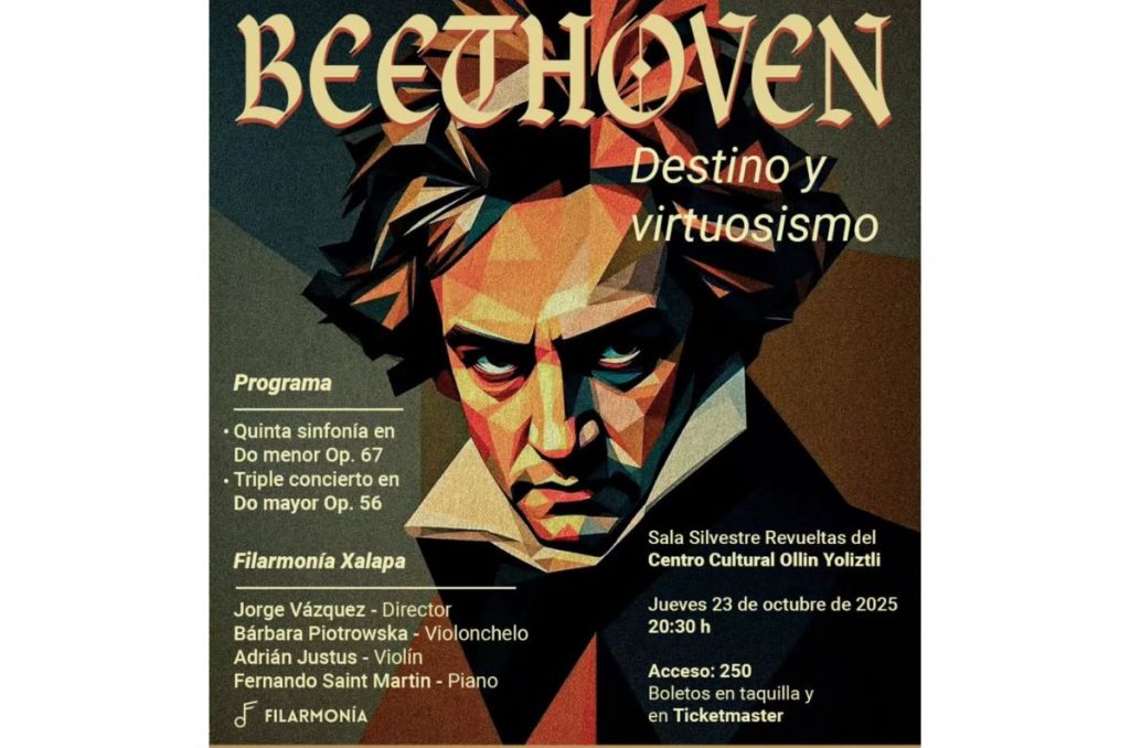 Beethoven: Destino y Virtuosismo llega al Ollin Yoliztli con la Filarmónica