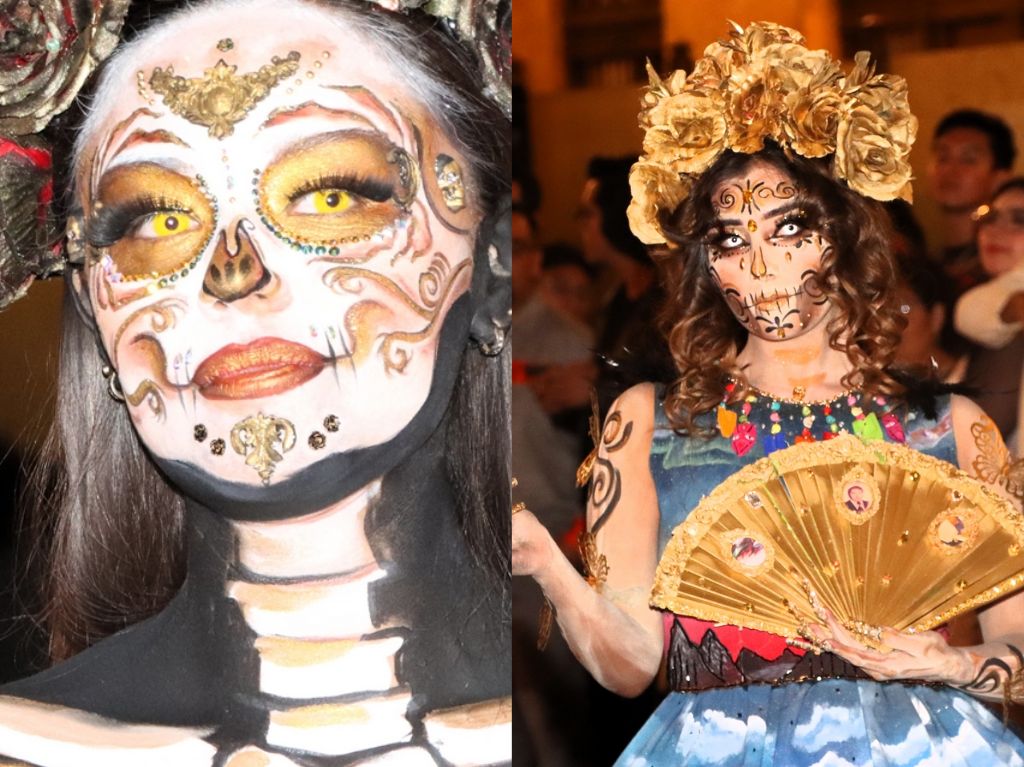 Pasarela de Catrinas en el Palacio Postal