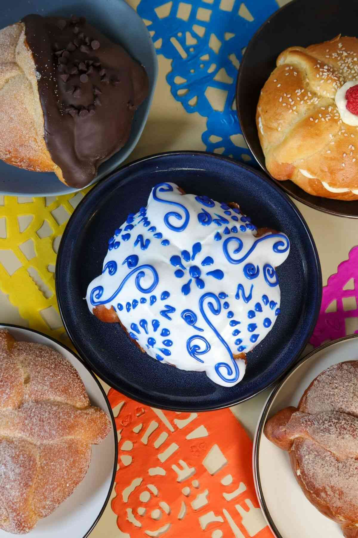 Pan de muerto Talavera en CDMX