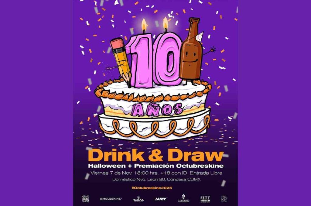 10 años de Drink and Draw: el encuentro que unió a los amantes del dibujo en CDMX