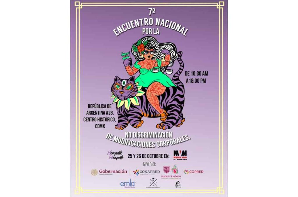 Sé parte del 7º Encuentro Nacional por la No Discriminación de Modificaciones Corporales en el Museo Vivo del Muralismo