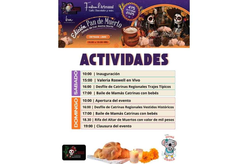 Festival Artesanal de Café, Chocolate y Pan de Muerto llega con desfile de catrinas 3