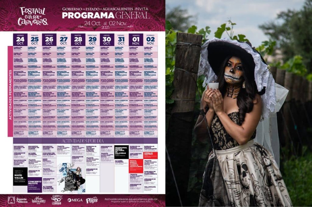 Fiesta de ultratumba con el Festival Cultural de Calaveras 2025 en Aguascalientes 0