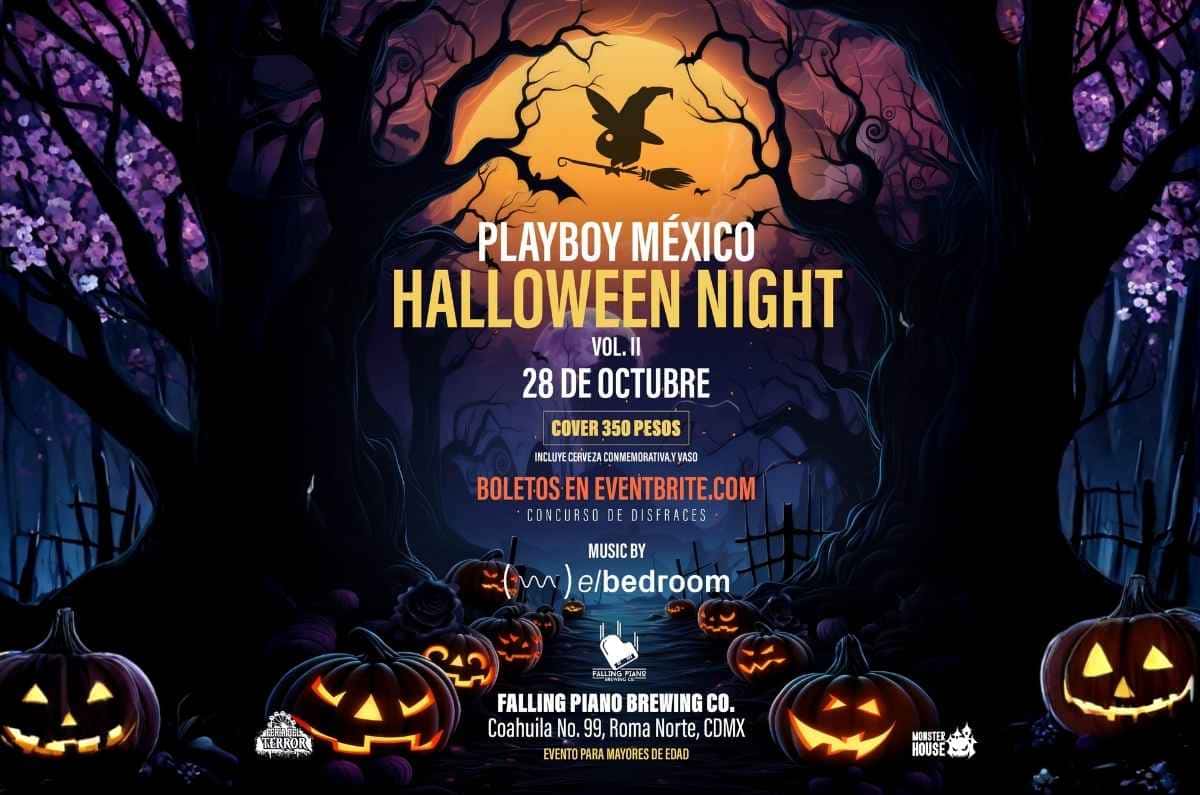 Fiesta de disfraces de Halloween 2025 de Playboy en Falling Piano: fecha, boletos y detalles