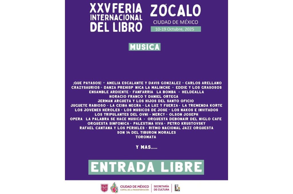 Fil Zócalo 2025 Actividades y conciertos gratis La Tremenda Korte