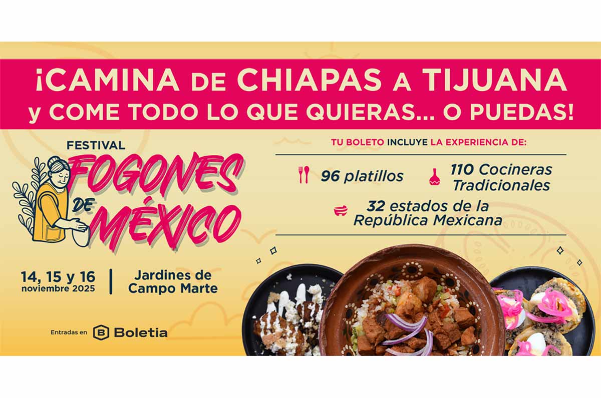 Festival Fogones de México: más de 100 cocineros de cada estado en Campo Marte