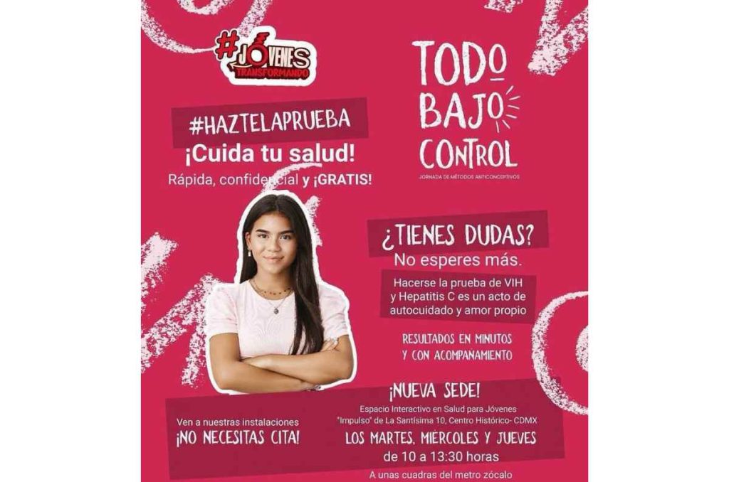 Vuelven las pruebas gratuitas de VIH y Hepatitis C en CDMX: nueva sede y sin cita