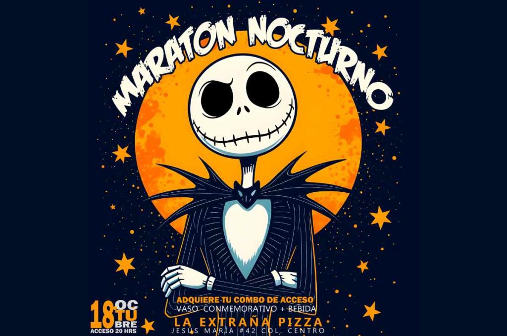 La Extraña Pizza presenta “La Noche más Oscura”: maratón con los clásicos de Tim Burton