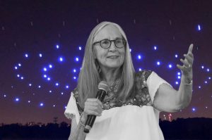 La UNAM se despide de Julieta Fierro con un show de drones