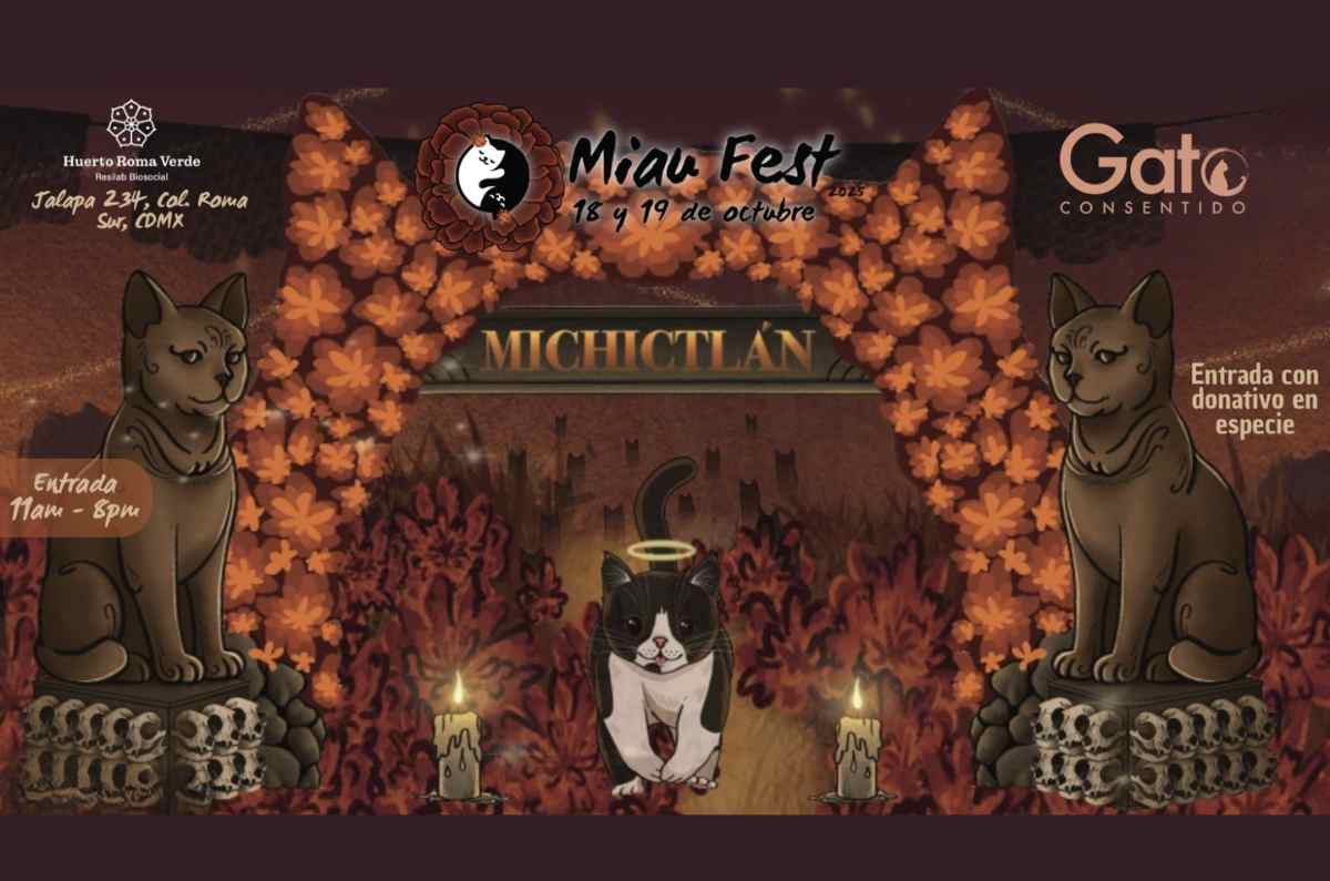 Miau Fest 2025 presenta Michictlán en el Huerto Roma Verde