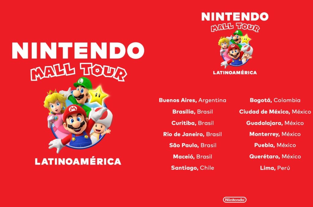 Nintendo en México Mall Tour 2025 CDMX sedes, fechas y actividades