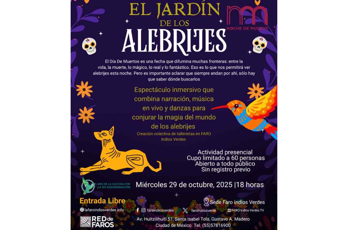 El Jardín de los Alebrijes en FARO Indios Verdes