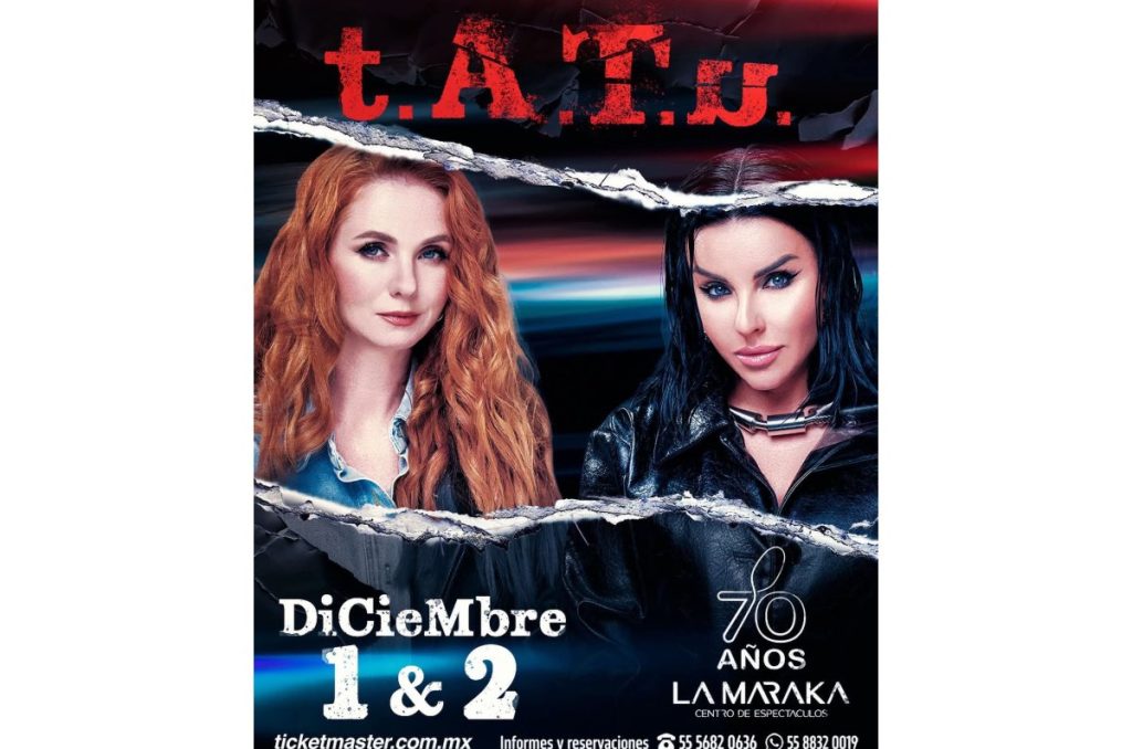 Tatu concierto en México La Maraka CDMX 2025 boletos y precios